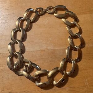 Chunky Gold Tone Chain Link Necklace